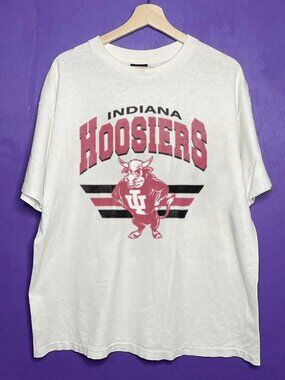 Vintage Indiana Hoosiers Football Logo Shirt, NCAA Indiana University Shirt Tee